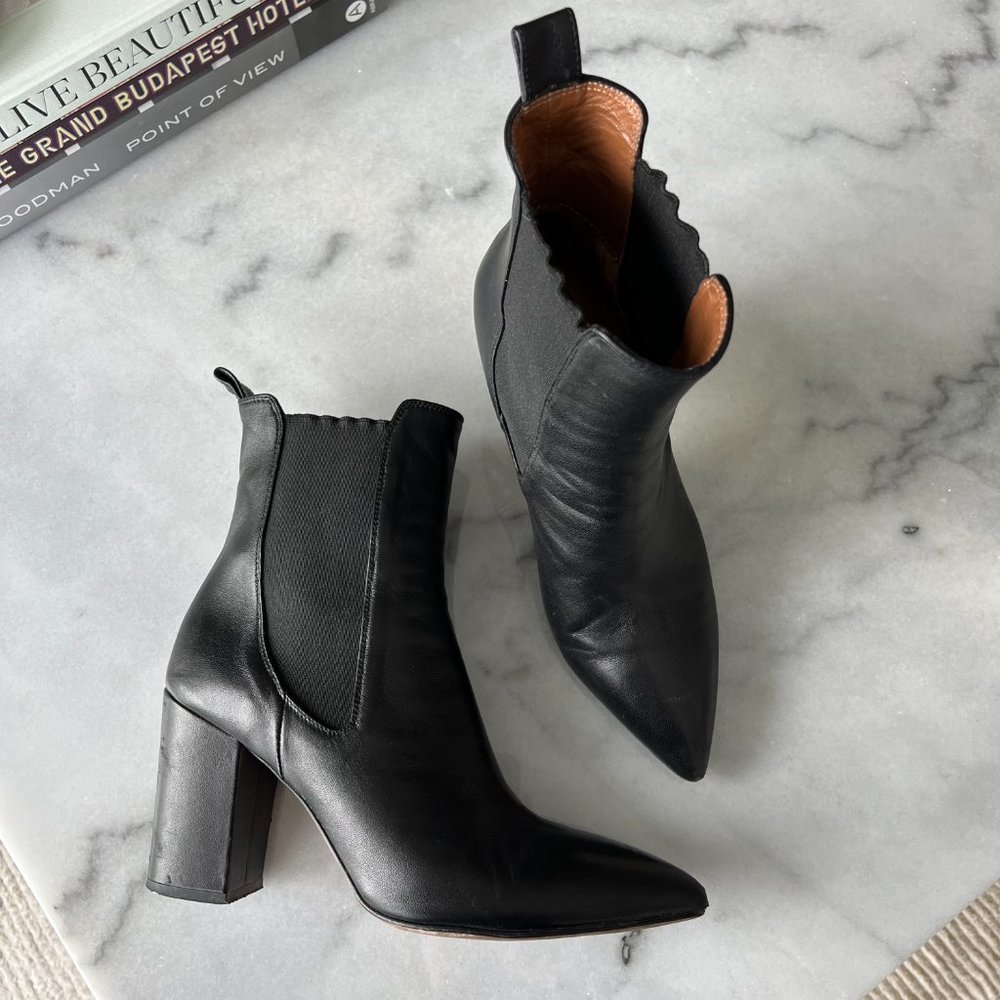 Paris Texas Napa Black Heel Boots - Size 39